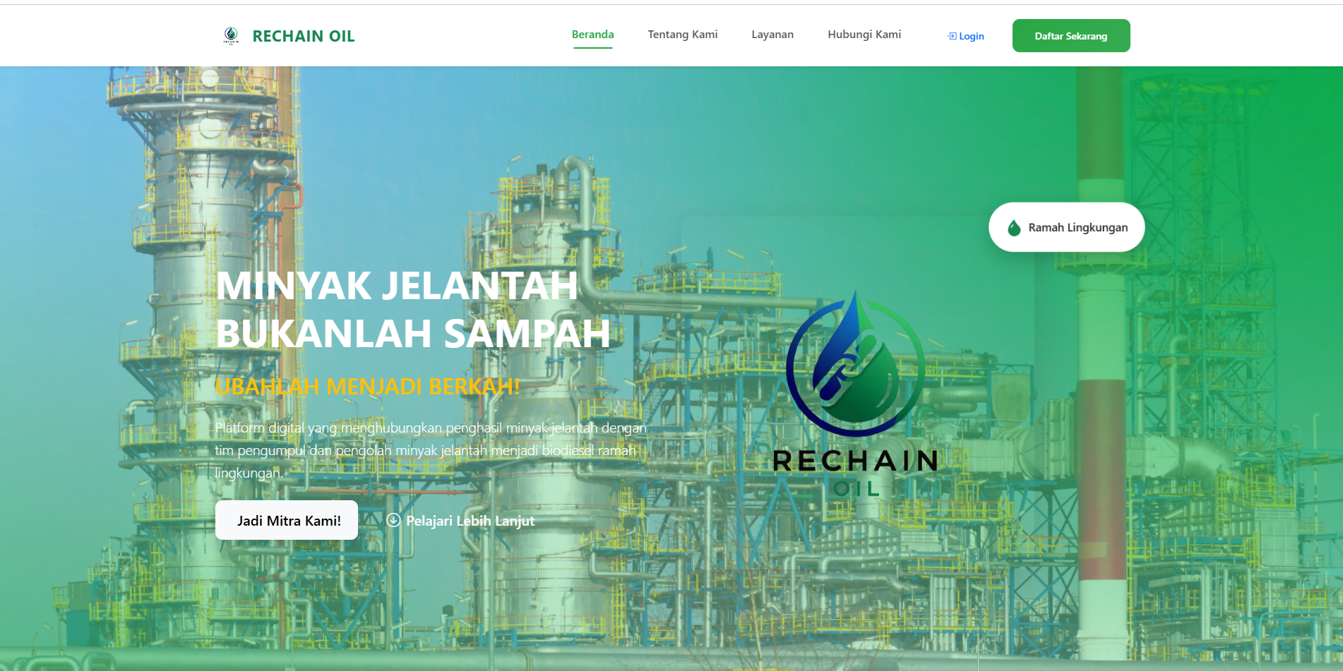 Rechaint Oil profile website